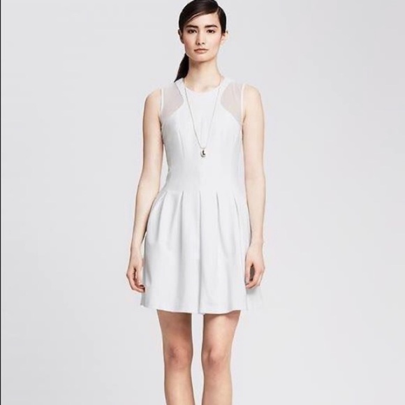 white ponte dress